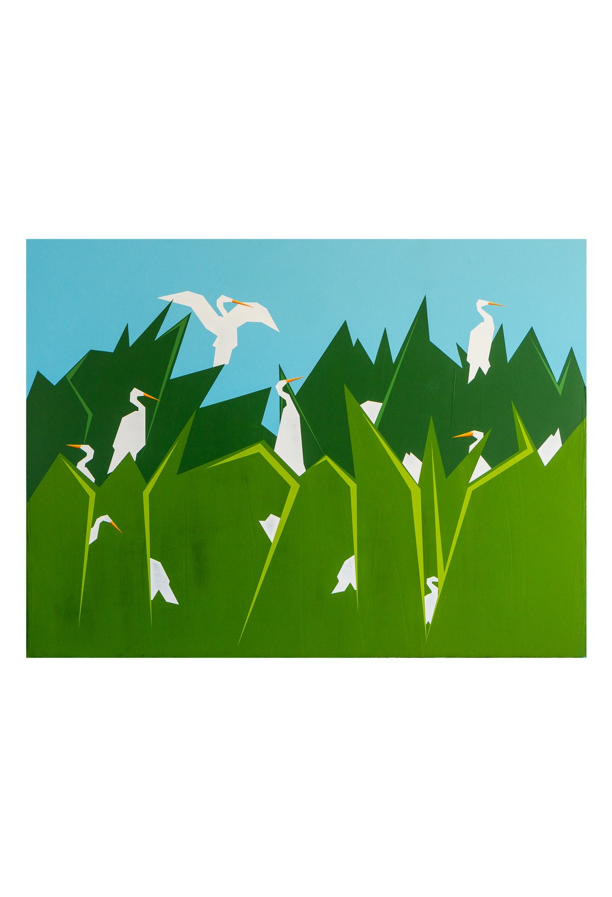 Egrets in the Green (ORIGINAL 2026)